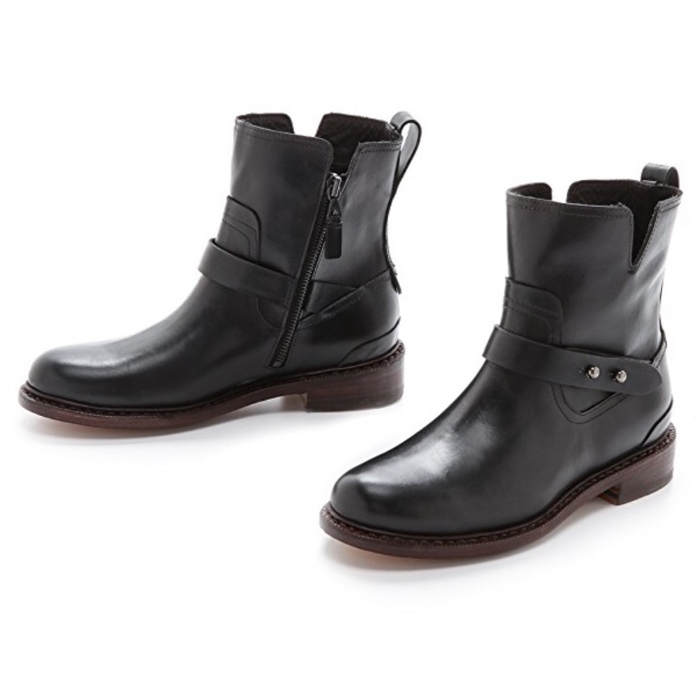RAG & BONE | Ashford Leather Moto Ankle Boots